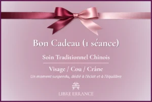 Bon cadeau – Soin traditionnel chinois (Visage, cou & crâne – 1 Heure)
